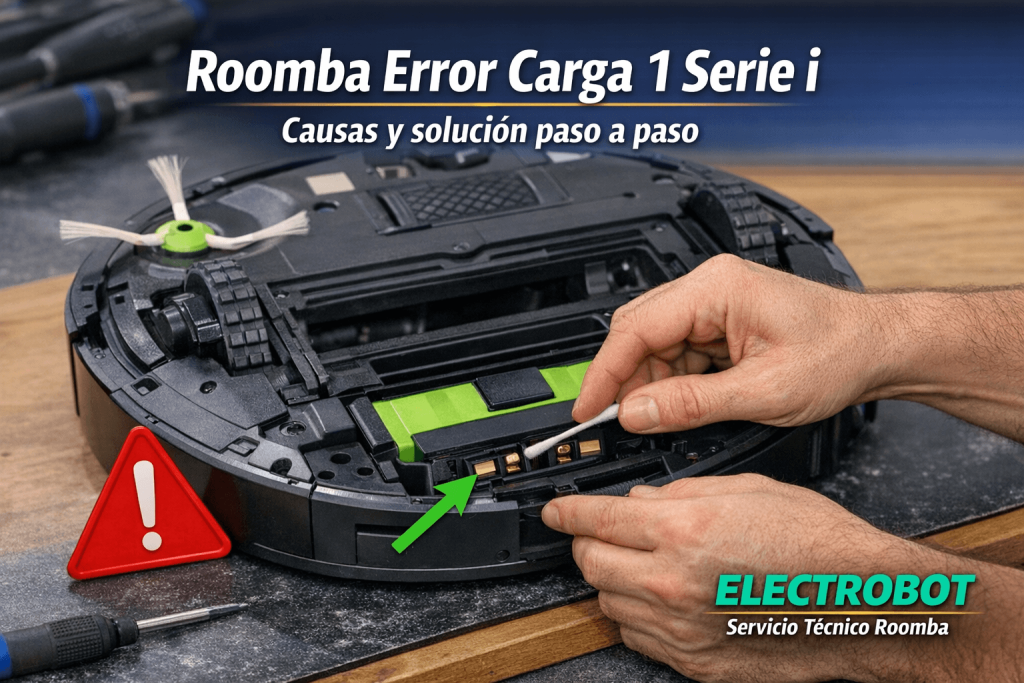 Roomba Error de carga 1 en Serie i